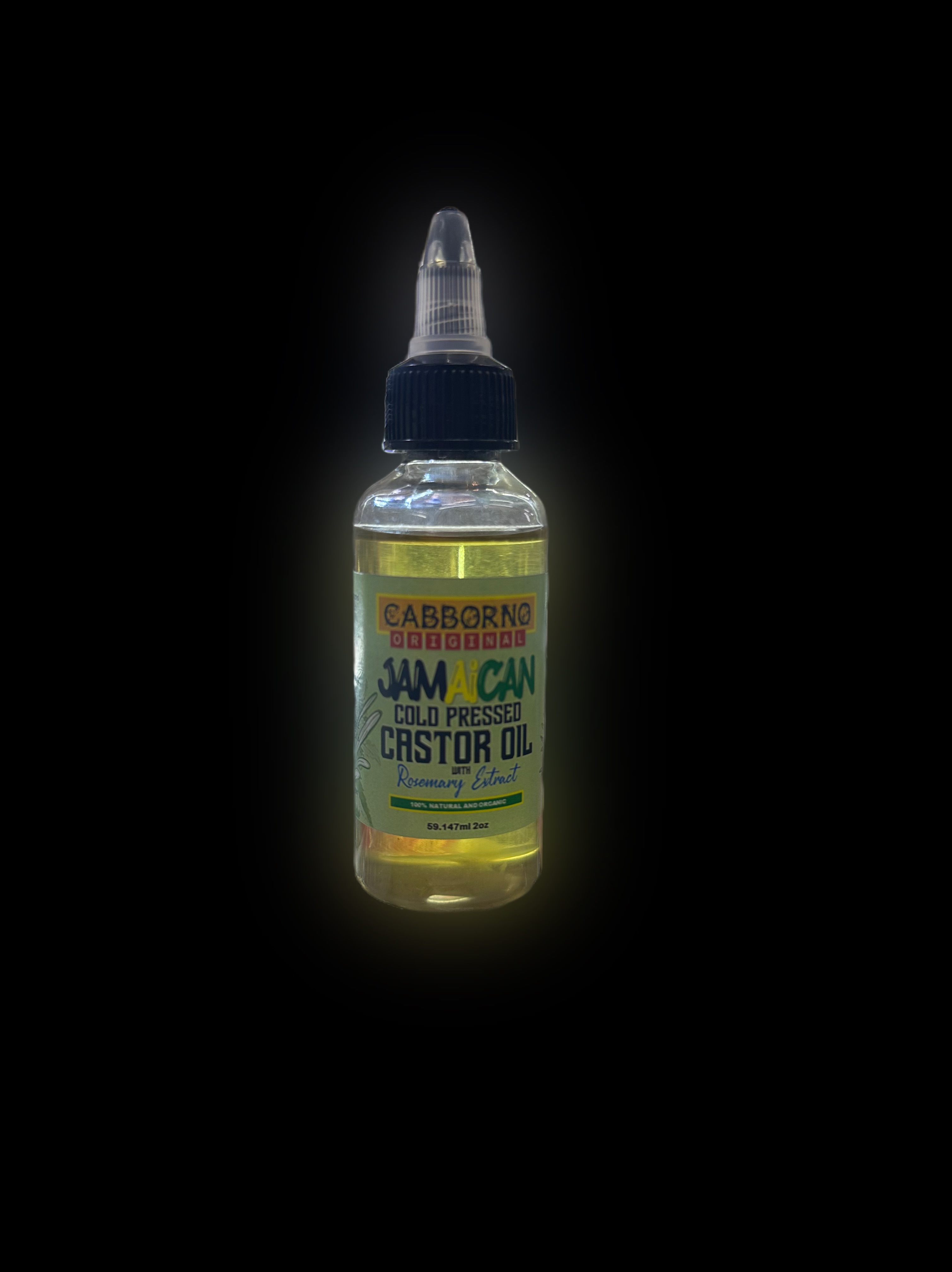 Jamaican Cold Pressed Black Castor Oil w/Rosemary Extract